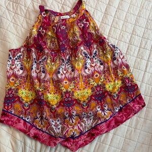 Robert Graham ivy print halter top